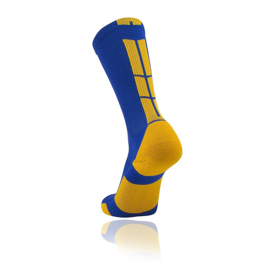 TCK® Baseline 3.0 Elite Home Colors W/Back Stripe Crew Socks: Royal Gold, team socks, crew socks, baseball socks
