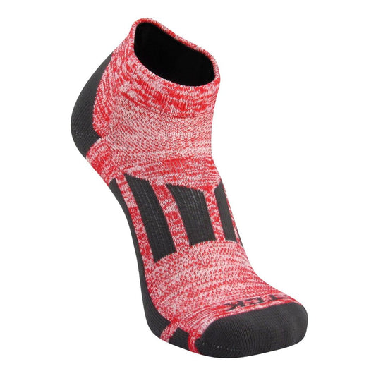 TCK® Elite Performance Low Cut Roll proDRI Socks: Scarlet / White, team socks, baseball socks, gym socks, mens gym socks, fitness socks, workout socks