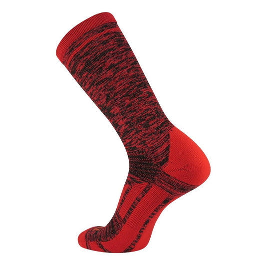 TCK® Elite Heather Crew Socks: Scarlet / Black, crew socks, sports socks, heather socks, team socks