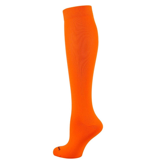 TCK Krazisox Elite Neon Knee-High proDRI Socks: Neon Orange, over the calf socks, fun dress socks, odor control, team socks